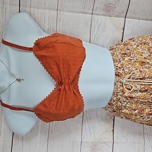 Spell Lana Bralette Ochre Size Large
